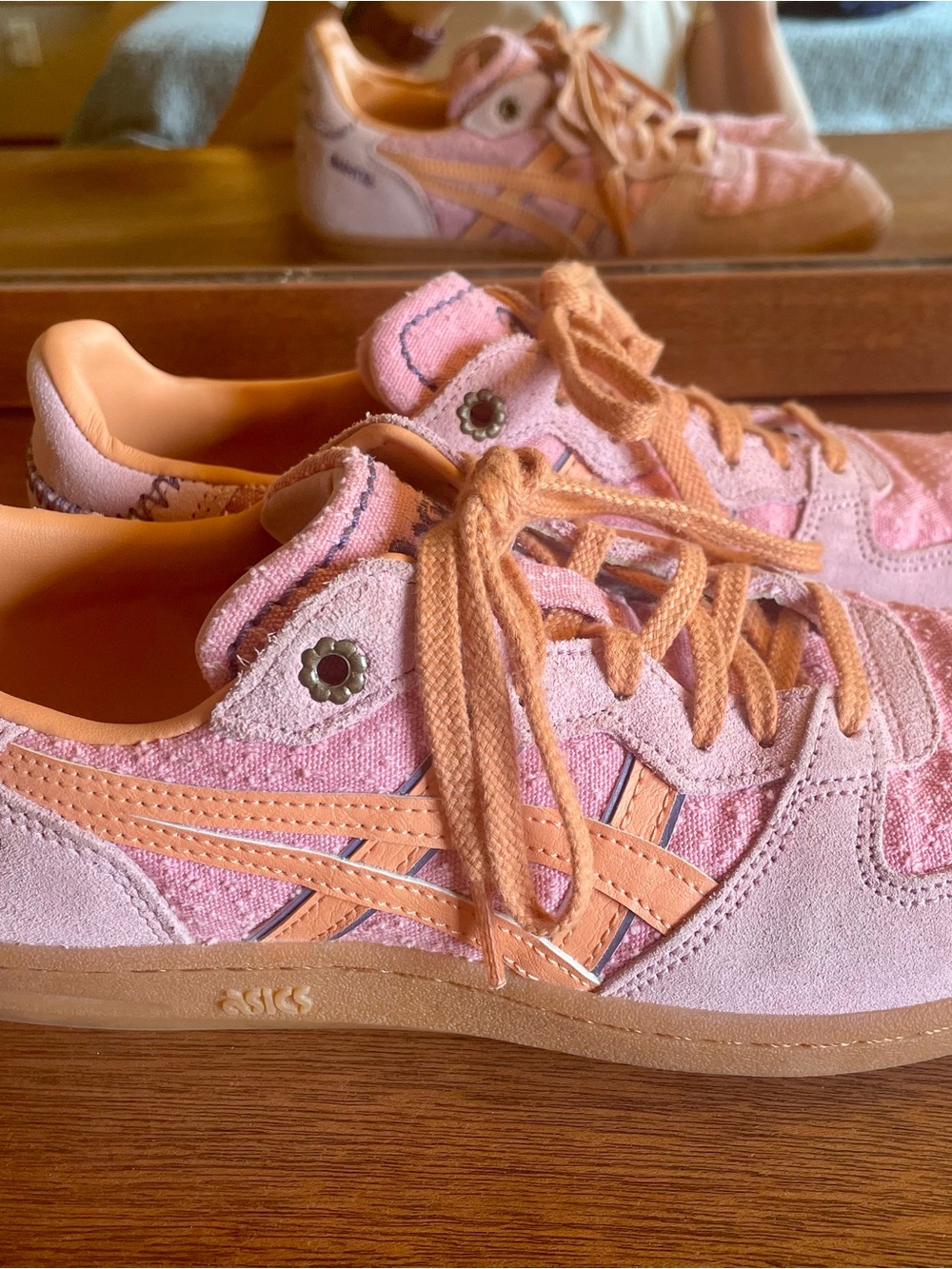 ASICS Women’s Skyhand OG Sneakers in Coneflower Pink and Terracotta